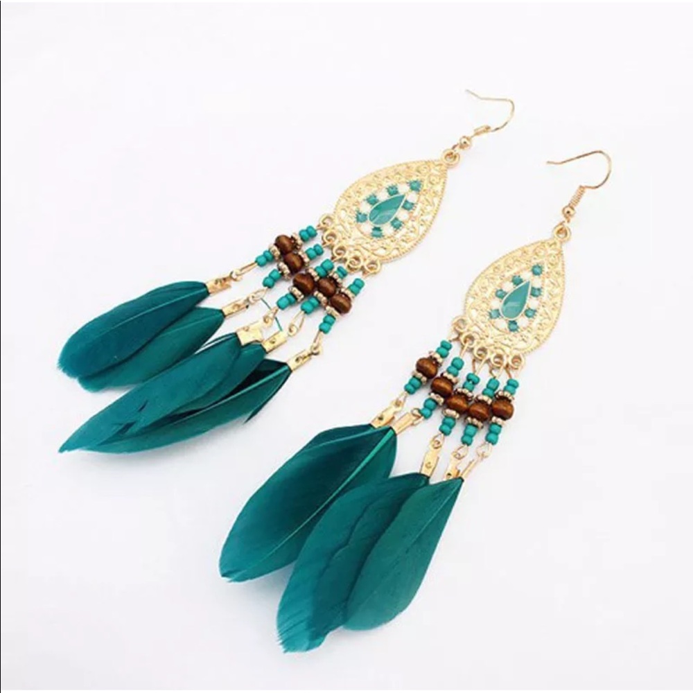 🌻🆕Vintage Style Feather Earrings (3)🆕🕊